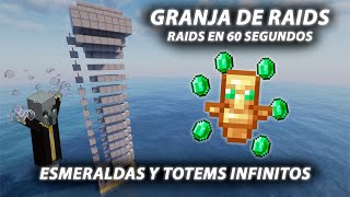 🔥GRANJA de RAIDS FÁCIL TOTEMS y ESMERALDAS INFINITAS Tutorial paso a paso | Minecraft 1.21.5