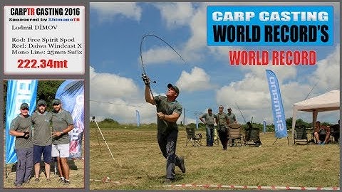 Carp Casting World Record - 222.34mt