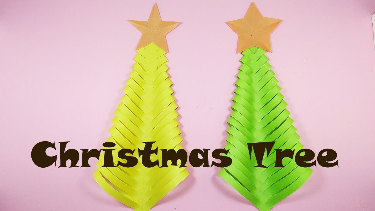 How to Make a Simple Paper Christmas Tree | DIY Origami Christmas Tree ...