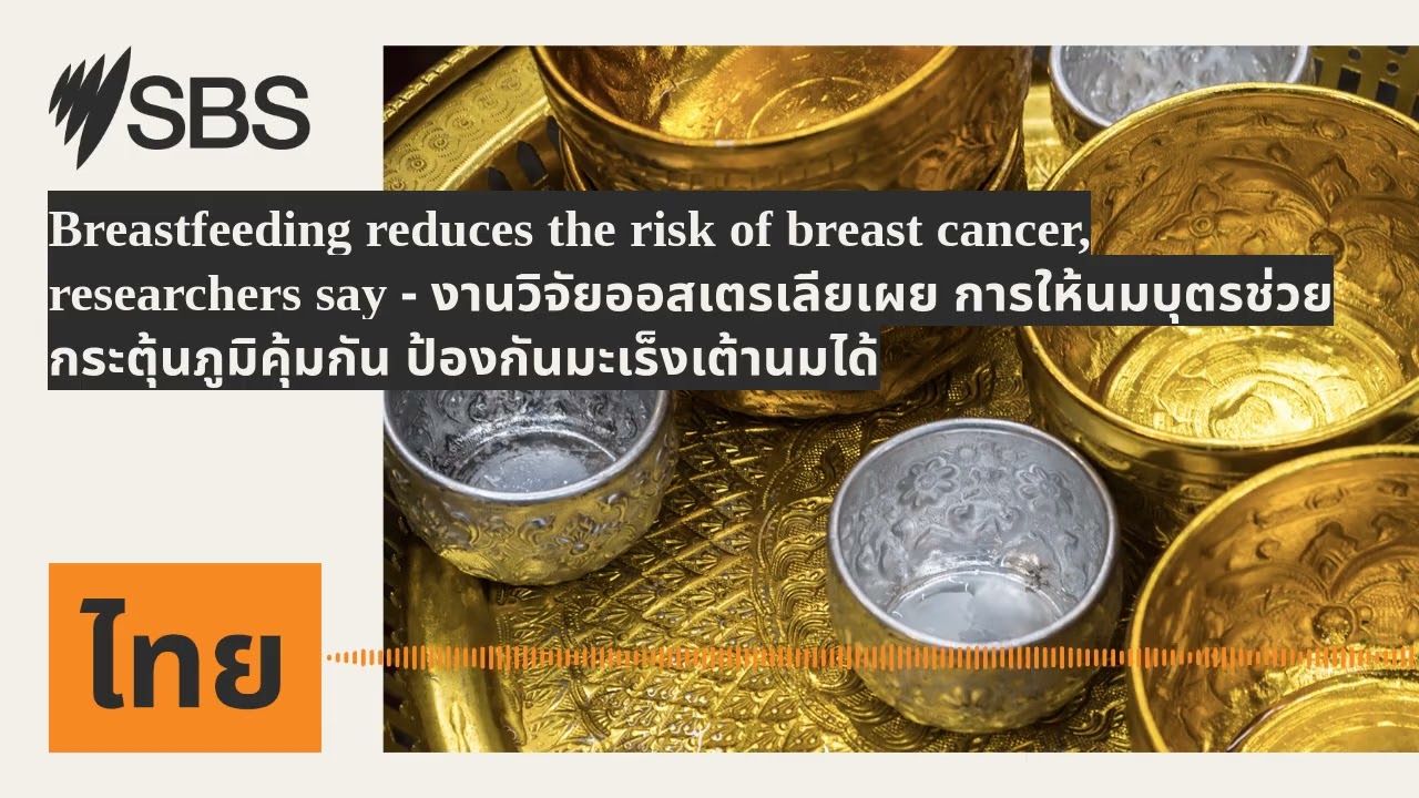 Breastfeeding reduces the risk of breast cancer, researchers say - งานวิจัยออสเตรเลียเผย...