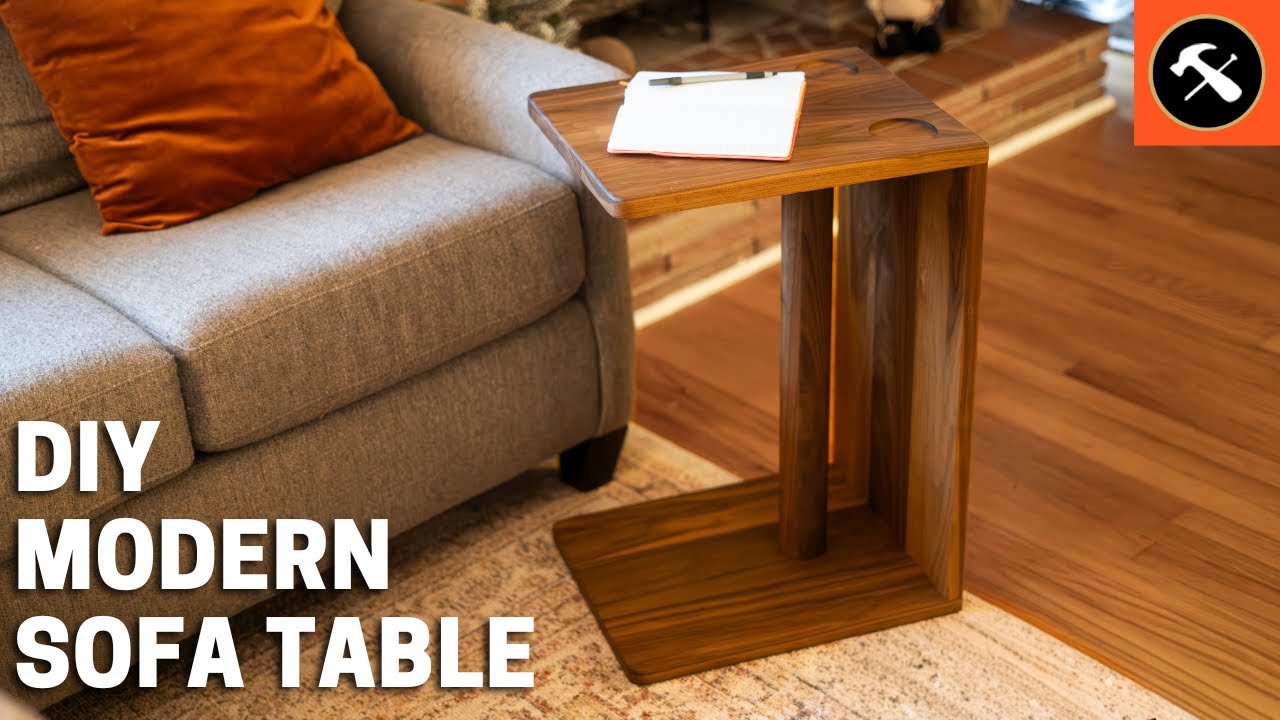 How to Build a Modern Sofa C-Table | Easy DIY | Builder's Studio