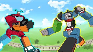Thomas The Robot VS Robot Postman | Funny Meme Animation #trending #memes #thomasthetankengine