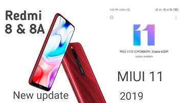 New update of Redmi 8 and 8A miui 11 2019 । New update । Redmi mobile update me Kitna mb lagta hai