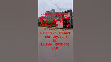2 lô đất liền kề Mặt tiền đường 15A KDC Tân Đức,kinh doanh buôn bán đa ngành, lh Zalo 0938 690 658.