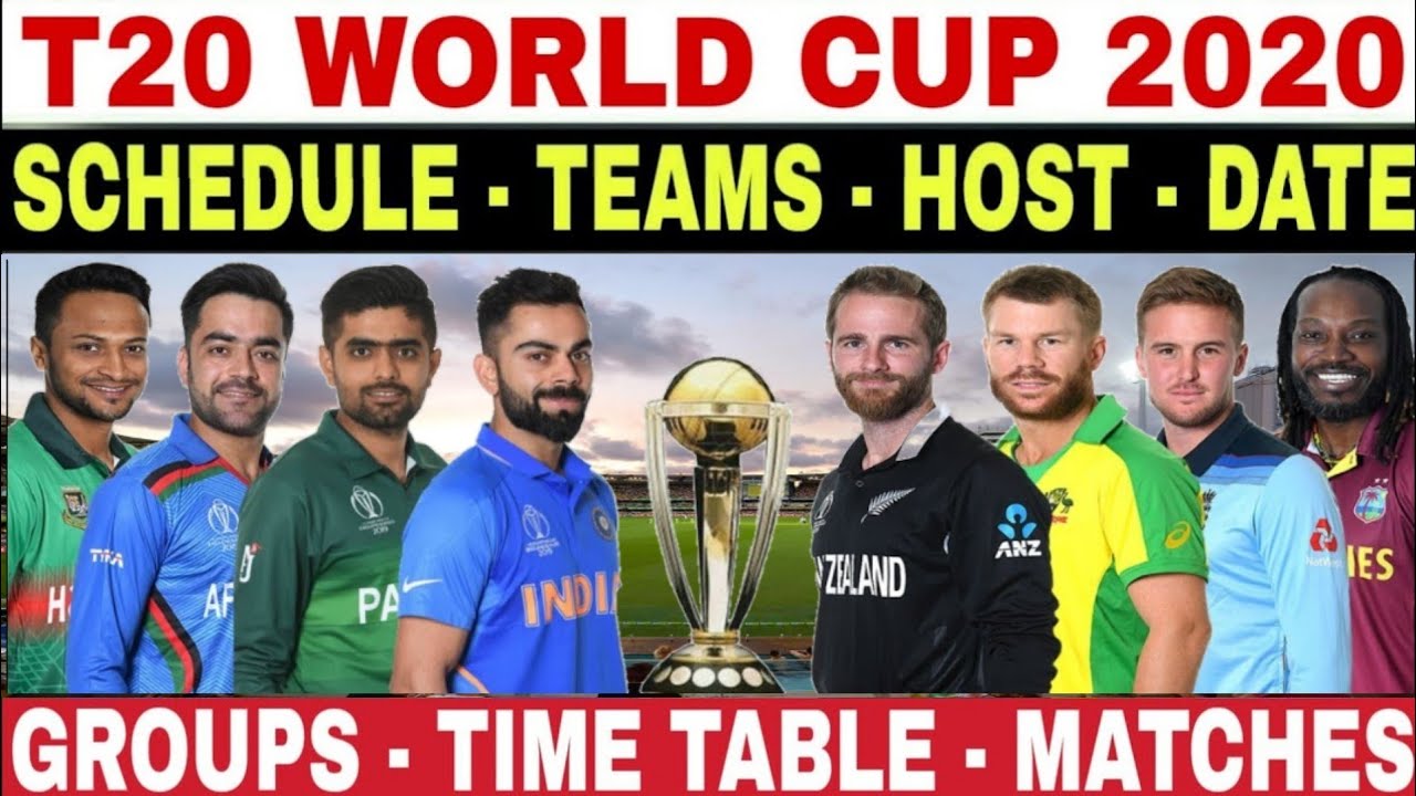T20 WORLD CUP 2020 SCHEDULE TEAMS VENUES MATCHES HOST DATE 