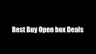 Best Buy open-box deals