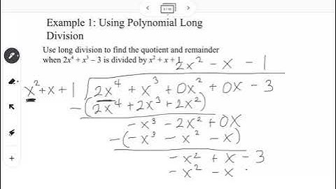Real Zeros and Polynomial Functions (Section 2.4)