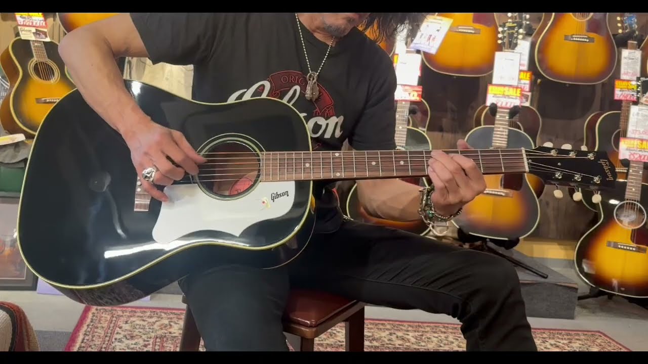 試奏動画】Gibson 1960 J-45 Original ADJ Ebony #20646111 - YouTube