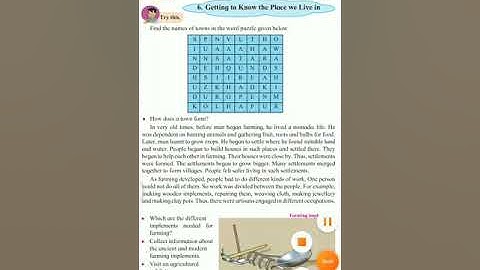 3rd standard evs lesson 6,Getting to know the place we live in, part 1