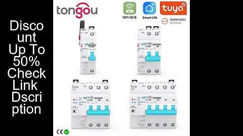 TUYA MCB WIFI Metering Circuit Breaker Smart Life Timer Remote Control Automatic Wireless Interrupto