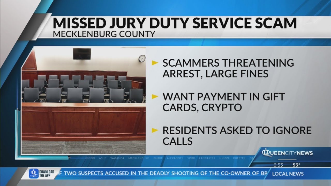 Mecklenburg County residents receiving jury duty scam calls