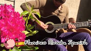 Flamenco Rumba Spanish. Improvisation - Guitar backing track.