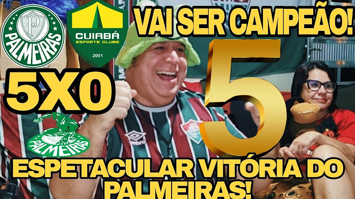 REACT | SHOW DO PALMEIRAS | PALMEIRAS 5X0 CUIABÁ