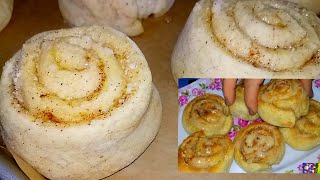 طريقة تحضير سينامون رول بمكون يخليه بنين بعجينة طيبة جدا Cinnamon Roll délicieux