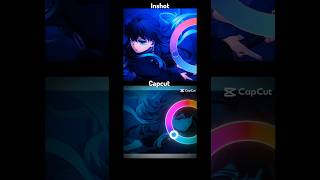 Which edit is better 🤔 Capcut V Inshot | Demon slayer colour wheel trend ❤🔥✨