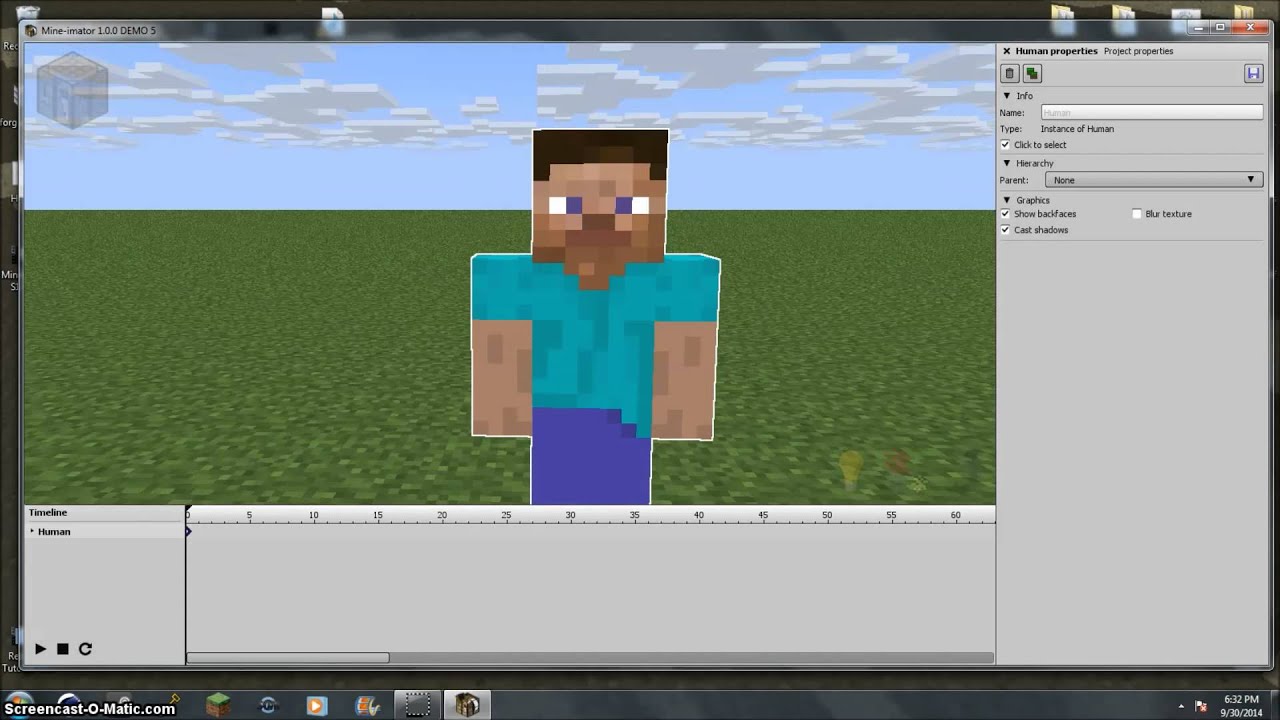 Mine Imator Tutorial E1 {Working With The Body} - YouTube