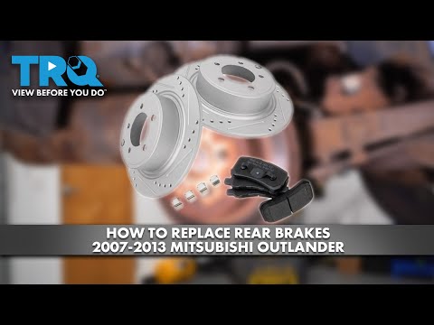 How to Replace Rear Brakes 2007-2013 Mitsubishi Outlander