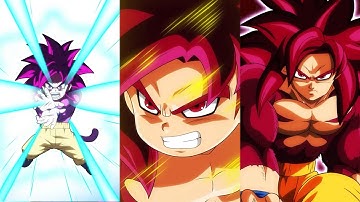 NEW LR SSJ4 DAIMA GOKU INTRO, SUPER ATTACKS, ACTIVE SKILL + OSTS! DBZ Dokkan SPARKING (FANMADE)