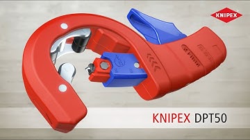 KNIPEX DPT50 (90 23 02) - pipe cutter for thick-walled plastic pipes