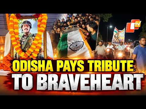 Odisha Soldier V. Teja’s Mortal Remains Reach Rayagada | Guard Of Honour Accorded