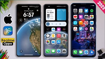 iOS 16 Theme with iOS Lock Screen for Realme and Oppo devices | How To Install iOS 16 On Realme