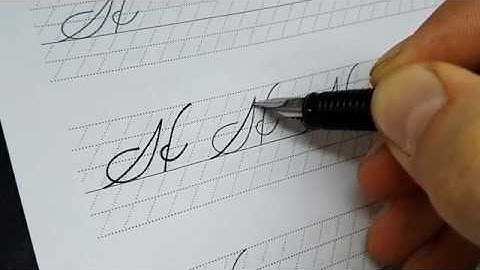 Spencerian script tutorial - Capital H