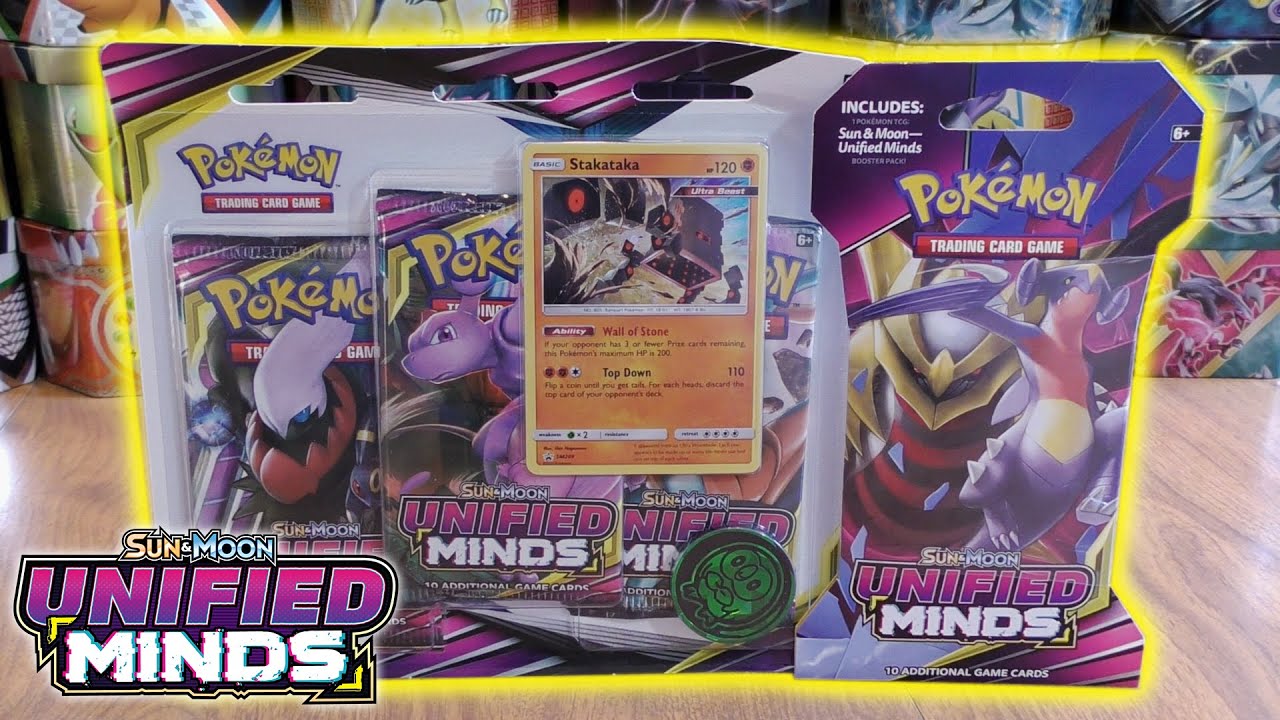 pokemon unified minds 3 card pack Unified Minds 3-Pack Blister main image 0