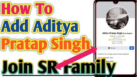 How to add Aditya Pratap Singh  on fb // Aditya Pratap Singh ko kaise add Kare fb // sikendra Thakur