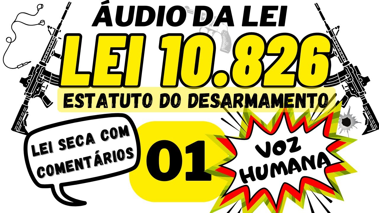 Lei 10.826 EM ÁUDIO - Estatuto do Desarmamento 01
