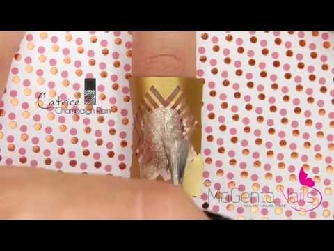 طريقة أستخدام أسطمبات الاظافر من شركة ماجينتا كود التصميم MV508 