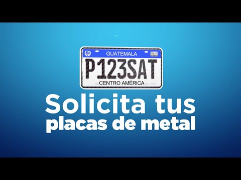 Solicita tus Placas de Metal