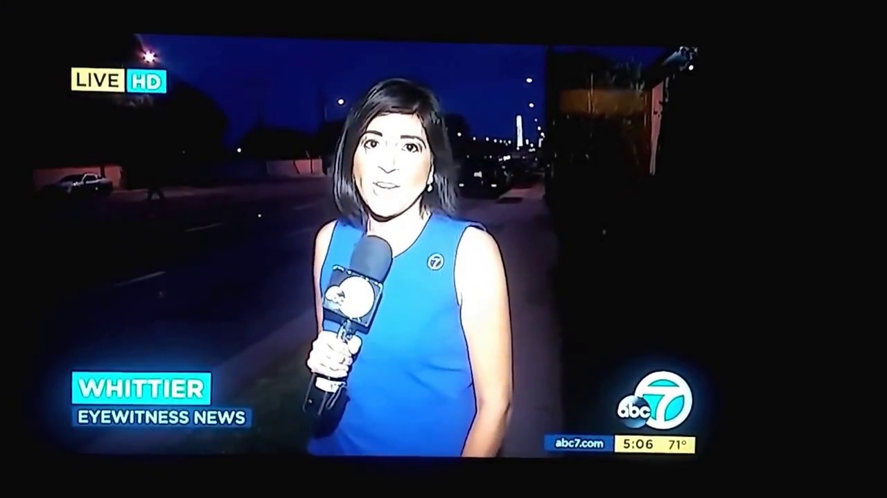 Channel 7 News Los Angeles at Mulberry Drive Whittier CA
