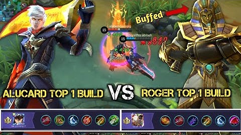 [NEW] ALUCARD TOP 1 BUILD vs ROGER TOP 1 BUILD #EXPERIMENT