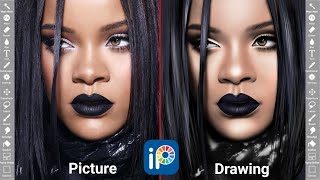 Rihanna Drawing #IbisPaintX screenshot 4