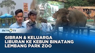 Wapres Terpilih Gibran Rakabumi Raka Berlibur Bersama Keluarga Ke Kebun Binatang Lembang Park