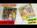 APRENDA COMO GRAVAR E CORTAR NA GRAVADORA A LASER QUADROS DO BOBBIE GOODS NO LASERGRBL TTS55 10W