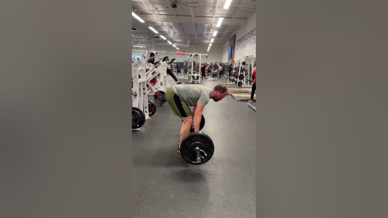 Barbell Pendlay Row (Side View) YouTube