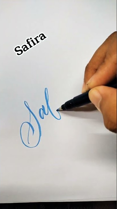 Safira ✍️ Lettering my subscribers. Comments your name 😊 #lettering #shorts