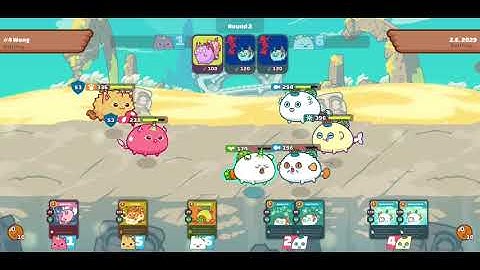 Axie Infinity Combo Lunge VS Triple Double Anemone Aqua