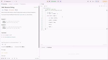 LeetCode 344. Reverse String. Easy. Java solving