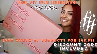 FAB FIT FUN FALL 2023 UNBOXING | PUMPKIN SPICE AND EVERYTHING NICE BOX