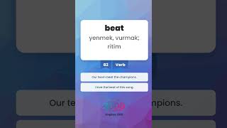Beat Yenmek Vurmak Ritim B2 Verb Akıcı İngilizce İçin 3000 Temel Kelime