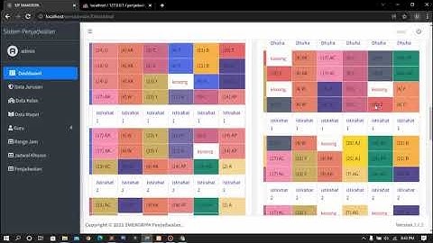 Free Download Source Code Aplikasi Penjadwalan Guru, Mata Pelajaran Sekolah Berbasis Web