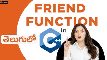 Friend Function in c++ | C++ in Telugu | C++ Tutorials in Telugu