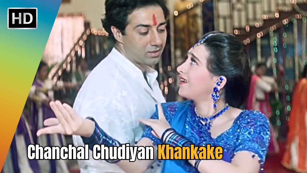 Chanchal Chudiyan Khankake | Ajay (1996) | Sunny Deol | Karishma Kapoor | Alka Yagnik Hit Songs
