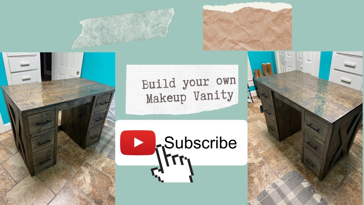 How to build a Makeup vanity - YouTube