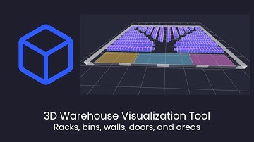 3D Warehouse Layout Tool - View warehouse walls, areas, shelves, and bins in 3D