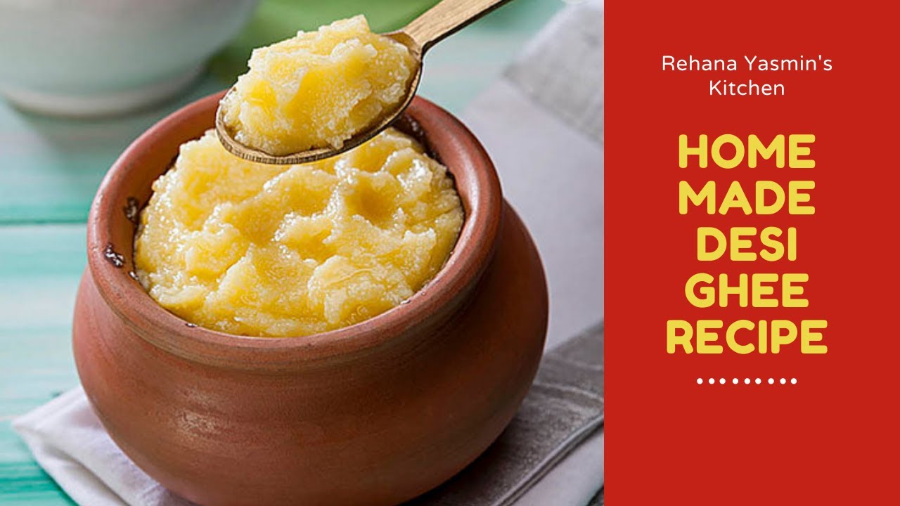 How to Make Home Made Pure Desi Ghee Recipe Saturated Ghee Village