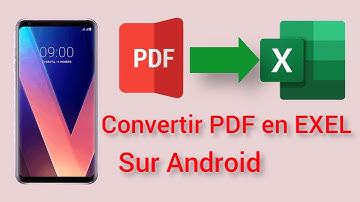 comment convertir un fichier PDF en fichier excel sur Android