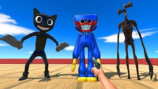 DEATH FALL vs HUGGY WUGGY vs CARTOON CAT vs SIRENHEAD - Animal Revolt Battle Simulator screenshot 4